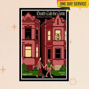 Death Cab For Cutie Plans 20Th Anniversary Chicago Il Aug 6 2025 Poster